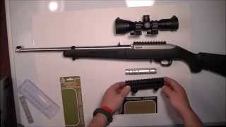 Ruger 1022 Tactical Mounts UTG Bug Buster Scope [upl. by Natelson]