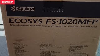 KYOCERA FS 1020 MFP Printer Installation and Unboxing [upl. by Ibor]