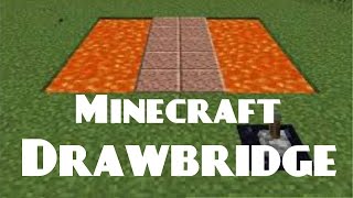 How to make a drawbridge in Minecraft [upl. by Adao202]