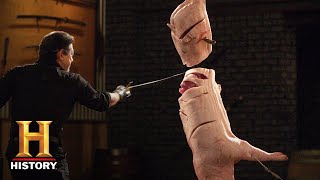 Forged in Fire The Messer Sword SLICE AND DICE Season 6  History [upl. by Frasier]