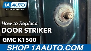 How to Replace Door Striker 9299 GMC Sierra K1500 [upl. by Adimra]