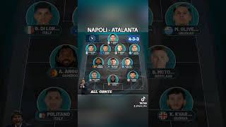 NAPOLI  ATALANTA  La Probabile Formazione degli Azzurri napoliatalanta [upl. by Nosde427]