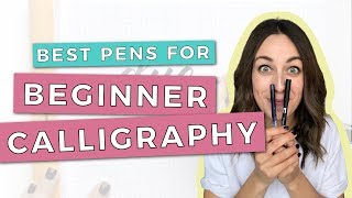 The 2 Best Pens for Beginner Brush Calligraphy [upl. by Mallissa]