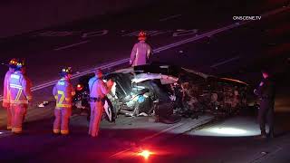 Escondido Wrong Way Driver Crash 11132024 [upl. by Kerat96]