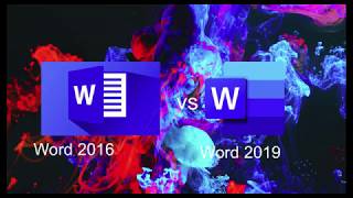 Word 2016 vs Word 2019 [upl. by Hafital452]