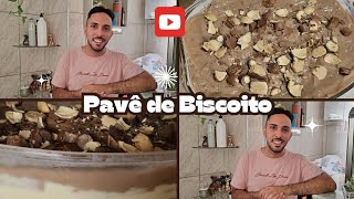 PAVÊ DE BISCOITO MAIZENA CREME BRANCO E CHOCOLATE UMA DELÍCIA 🥰 [upl. by Rosalinda]