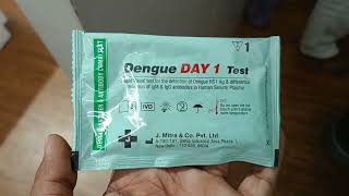 dengue kit test [upl. by Yelkcub]