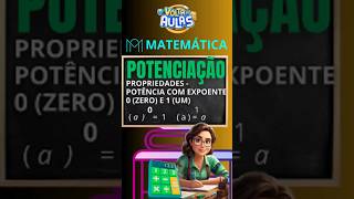 POTENCIAÇÃO POTÊNCIA COM EXPOENTE 0 E 1 [upl. by Eisnil]