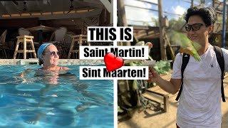 Exploring the French and Dutch Island of SAINT MARTIN  SINT MAARTEN  Our Travel VLOG 🇸🇽 [upl. by Nitaf263]