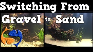 Switching Your Aquarium Substrate From Gravel To Sand 125 Gallon Aquarium Overhaul [upl. by Fern904]