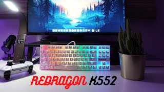 Unboxing and Review  Redragon K552 Kumara TKL Mechanical Gaming Keyboard White [upl. by Sandberg]