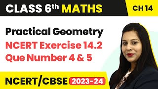 NCERT Exercise 142  Question 4 and 5  Practical Geometry  Class 6 Maths [upl. by Francene]