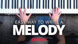 How To Write A Melody On The Piano For Beginners [upl. by Mitzie]