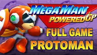 MEGAMAN Powered Up Protoman Gameplay No Damage Walkthrough [upl. by Gelasias]