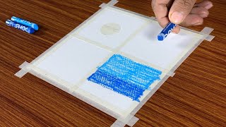 4 Type of Scenery Drawing  Oil Pastel Drawing for Beginners  Step by Step [upl. by Mikiso]