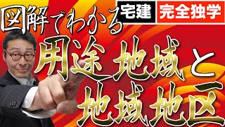 【令和６年宅建：図解でわかる用途地域】法令上の制限の重要ポイント、用途地域、地域地区、地区計画について初心者向けにわかりやすく解説。建蔽率や容積率はどこの規制？これを見てから学習すると理解できます。 [upl. by Roarke]