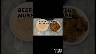 Beef fillet with mushroom sauce food trending shorts shortsviral cooking recipe viralvideo [upl. by Ludovico]