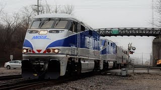 Inaugural Runs Of Metra’s F59PHI [upl. by Drawd]