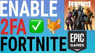 How To Enable 2FA on Fortnite  EpicGames [upl. by Iliram]