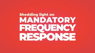 How does Mandatory Frequency Response MFR work [upl. by Kristan]