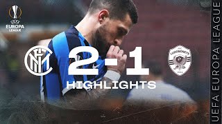 INTER 21 LUDOGORETS  HIGHLIGHTS  201920 UEFA Europa League Round of 32  Second Leg 🏆⚫🔵 [upl. by Nwonknu]