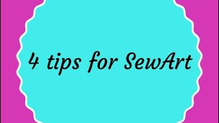 SewArt  4 Tips for Digitizing with SewArt [upl. by Ysor662]