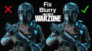 Warzone Blurry Graphics FIX  Get Best SHARP Visuals [upl. by Norehs]