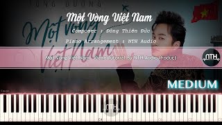 Một Vòng Việt Nam  Tùng Dương  Piano Tutorial Sheet [upl. by Nidla605]