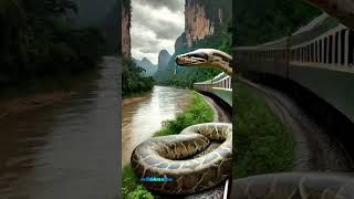 Travel Explorer  Python and Train Nature Explorer pythonsnake wildlife naturephotography [upl. by Laeria]