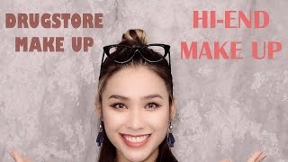 DRUGSTORE Vs HIGHEND COSMETICS  Mỹ Phẩm Bình Dân vs Mỹ Phẩm Cao Cấp  ENGsub [upl. by Bensky615]