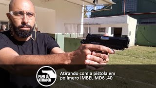 Atirando com a pistola IMBEL MD6 40 SampW [upl. by Ora581]