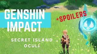 Genshin Impact  Secret Island Anemoculus Guide [upl. by Norb]