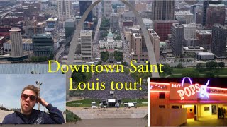 Saint Louis Missouri Downtown 4k tour [upl. by Ylrebmek822]