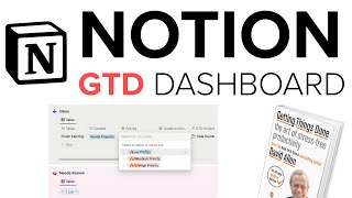 Notion GTD Tutorial Creating a GTD Dashboard in Notion Free GTD Template ✅ [upl. by Isak]