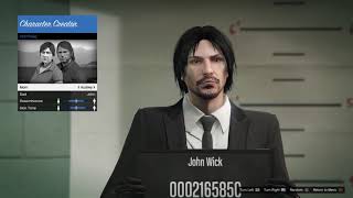 How to make John Wick Keanu Reeves in GTA 5 Online [upl. by Hterag]