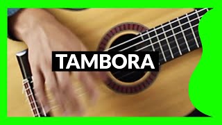 TAMBORA en Guitarra  QUÉ es y CÓMO se toca  Diccionario de guitarra 📗 [upl. by Nortyad]