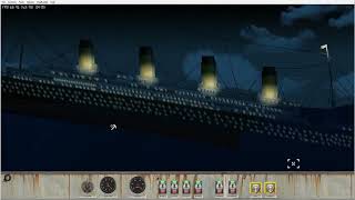 Floating Sandbox sinking RMS Titanic night [upl. by Amleht]