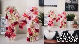 DIY Floral Letter Super EASY amp CHEAP [upl. by Ytram]