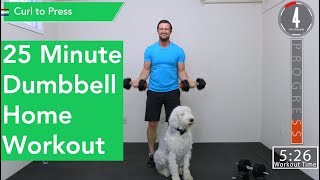 25 Minute Full Body workout  Dumbbells [upl. by Ahsekin]