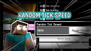 What Is Random Tick Speed In Minecraft  Random Tick Speed Minecraft  Minecraft Settings Guide 1 [upl. by Oeflein]