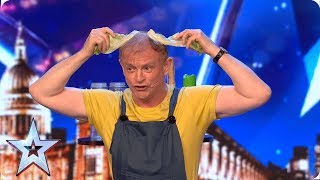 Copycat Tony Rudd leaves the best impression  Auditions  BGT 2019 [upl. by Japeth]