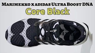 Marimekko x adidas Ultra Boost DNA Core Black  DETAILED LOOK and Release Update [upl. by Mcloughlin253]