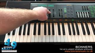 Yamaha PSR36 Keyboard  Tutorial [upl. by Ahseal]