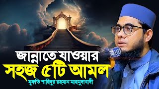 জান্নাতে যাওয়ার সহজ ৫টি আমল ।। mufti shahidur rahman mahmudabadi [upl. by Inaej]