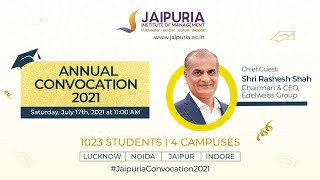 Jaipuria Annual Convocation 2021 [upl. by Gravante]