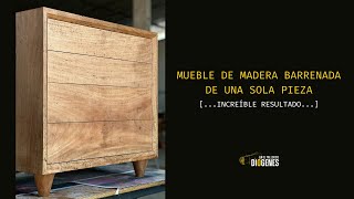 Sorprendente mueble de madera barrenada de una sola pieza 🪵😱 [upl. by Rep]