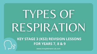 What is respiration aerobic vs anaerobic role of oxygen  Biology Revision Years 7 8 amp 9 [upl. by Nahtanoj]