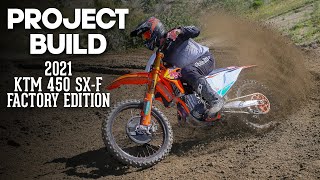 2021 KTM 450 SXF Factory Edition Bike Test amp First Look [upl. by Ioab]