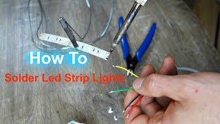 How To Solder Led Strip Lights  How To Cut and Solder RGB LED Strip Lights [upl. by Atikat]