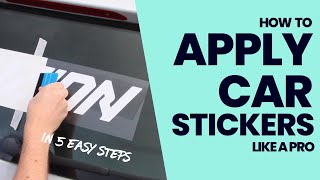 How to easily apply car stickers like a pro in 5 easy steps [upl. by Adihahs975]